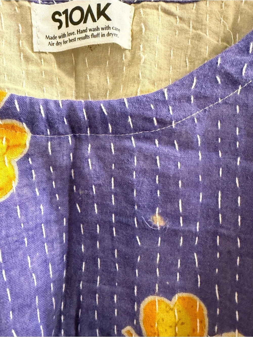 Reversible Kantha High-Low Top - Picture 4 of 13